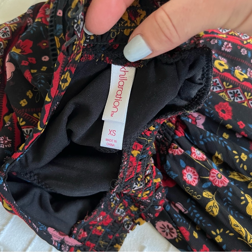 Xhilaration Multicolor Floral Maxi Dress Size XS - EUC - Picture 10 of 12